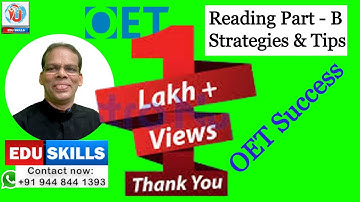 OET Reading      *PART - B* Strategies and Tips