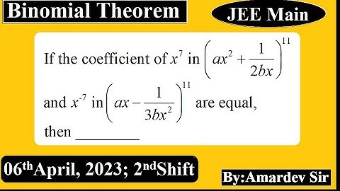 If the coefficient of x7 in (ax^2+1/2bx)^11 and x^7 in (ax-1/3bx^2)^11 are equal, then ______