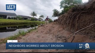 Neighbors in Hobe Sound worried about potential erosion along canal