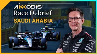 Why did we struggle in high-speed corners? | 2024 Saudi Arabian GP F1 Akkodis Race Debrief by Mercedes-AMG Petronas Formula One Team 89,354 views 2 months ago 12 minutes, 32 seconds