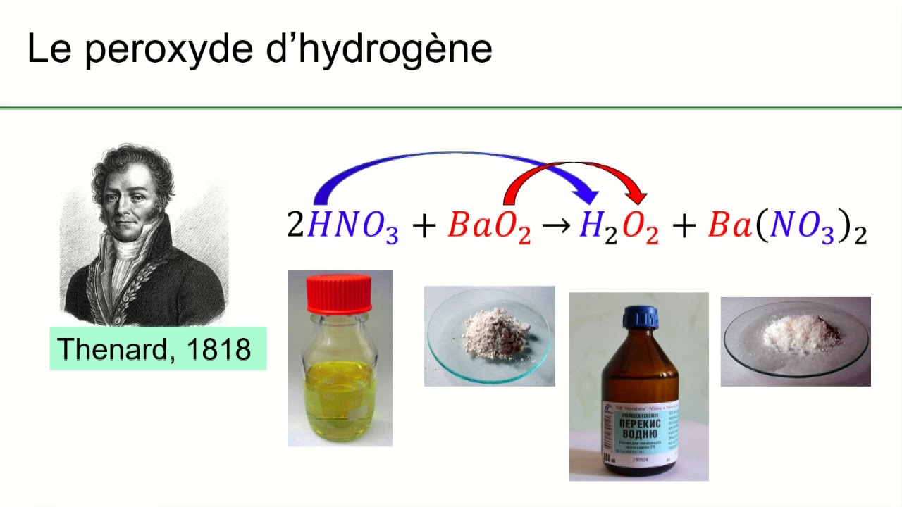 Peroxyde d'hydrogène - Généralités 