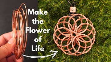 How to Make a Flower of Life Pendant | Copper Tensor Rings Tutorial