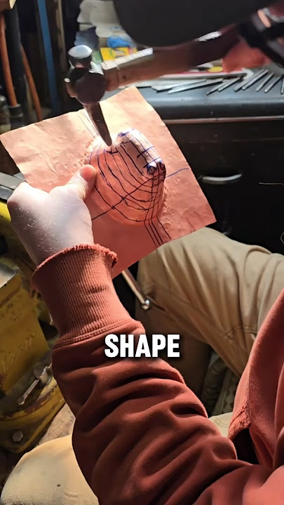 Forming copper sheets #shorts