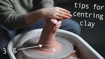 Centering Clay on the Pottery Wheel Tips — Pushing & Pulling