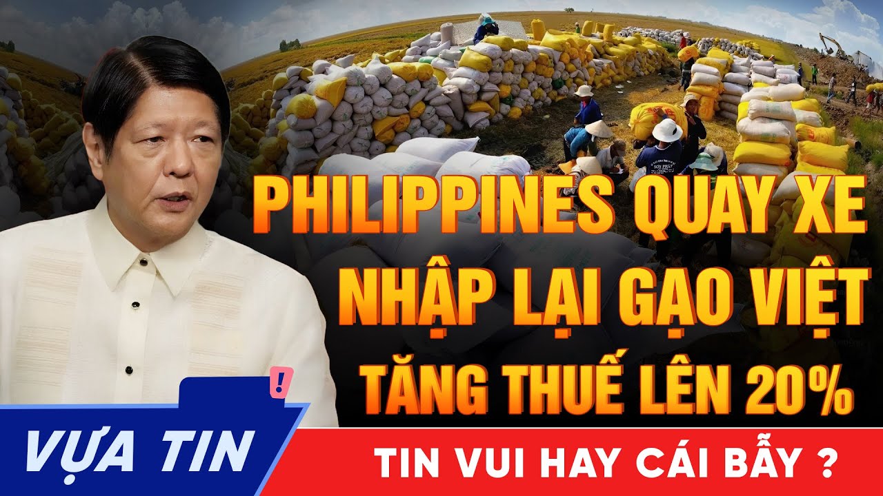 Ván cờ lúa gạo Việt Nam 2026: Philippines cấp phép 500.000 tấn nhưng lại tăng thuế 20%.