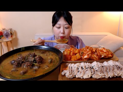 얼큰한 순대국밥 찹쌀순대가득 배추김치 깍두기 삼겹살수육 한식 먹방 <strong>Sundae</strong>-Gukbap Pork belly Kimchi Koreanfood Mukbang