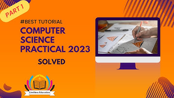 Computer Science Solved Practical 2023 Class 10 part 1 || Rawalpindi Board || Limitless Education
