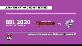 BBL 2020 | Melbourne Renegades Vs Hobart Hurricanes | Match  55 | 6 Cricket Betting Tips