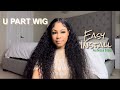 Update Review: Natural Water Wave V-part Wig | Under 5 minutes Ft Asteria Hair