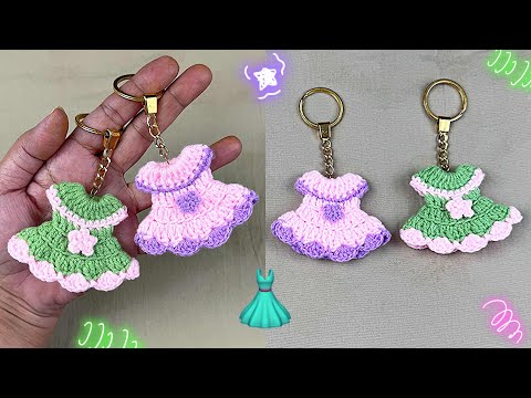 crochet mini dress souvenir Crochet Mini Dress | crochet keychain 👗