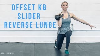 1KB Offset Sliding Reverse Lunge