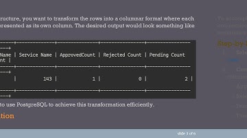 Transforming Rows into Columns in Postgres Using Crosstab