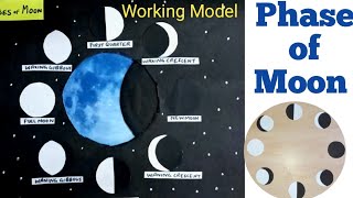 How to make working Model Phases of Moon/Sst school project for exhibition/Kansal Creation