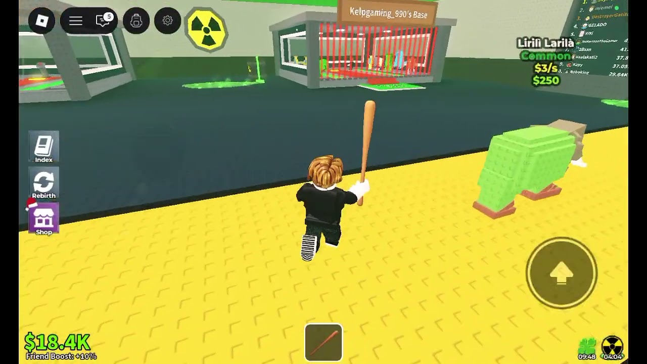 I played a roblox(steal a brain rot