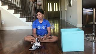 Detecting obstacles using a touch sensor in LEGO Mindstorms EV3