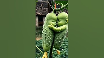 Never Seen a Cucumber Like This Before 👶🥒 | Nature or AI Magic | #Shorts