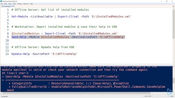How To Update PowerShell Help On A Microsoft Windows Server With No Internet Access