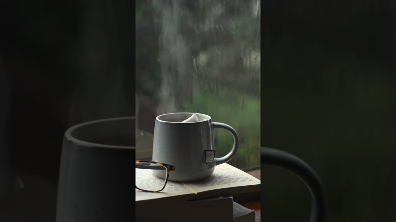 Raindrops & Tea A Cozy Moment of Calm