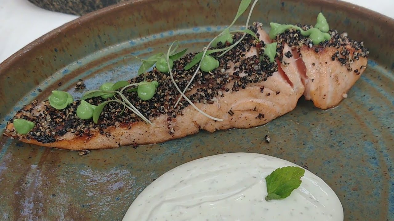 Salmón en Restaurante Cala de LIMA PERÚ YouTube