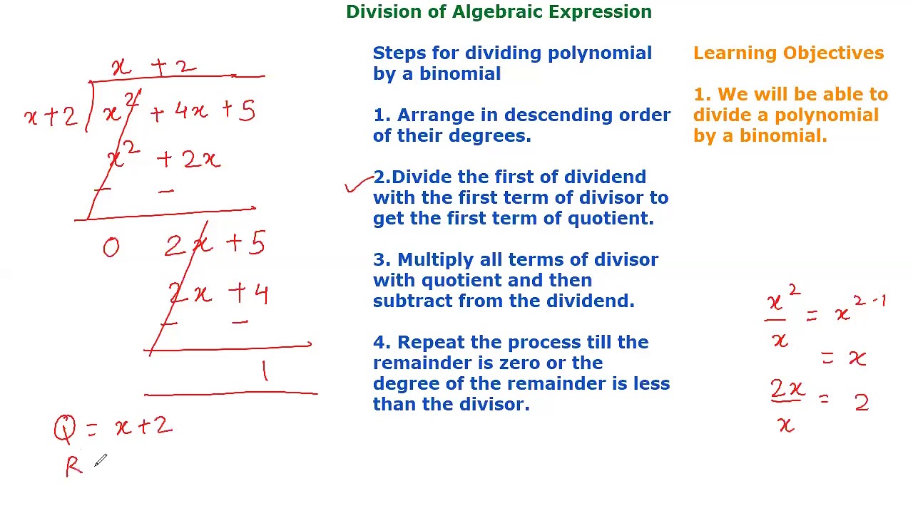 CBSE VIII Math CH6 Division of Algebraic Expressions2 - YouTube