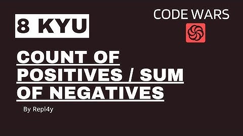 #python  : 8 kyu  Count of positives - sum of negatives