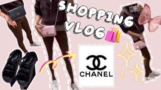 CHANEL  SHOPPING VLOG ✨ Come Shop With Me  WOC Flap Bag Try Ons Mod Shots etc