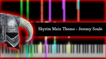 The Elder Scrolls V: Skyrim Main Theme - Jeremy Soule Orchestral Remake (Synthesia)