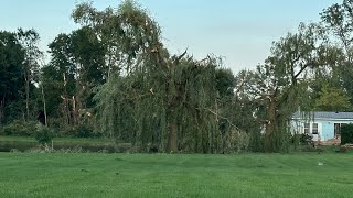 Tornado damage Belleville Michigan Belle Villa.