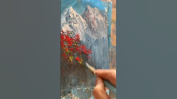 Bob Ross was GREAT! Learning bob Ross painting techniques #painting #bobross