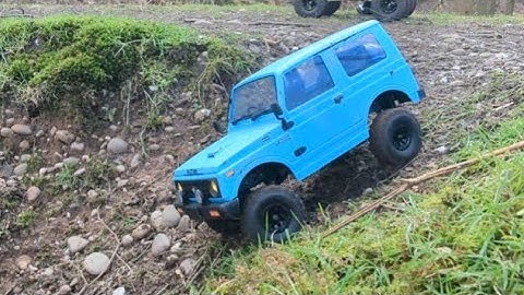 Wpl C74 Suzuki Jimny Blue 1/10 rtr Unboxing, Overview and Test Run #rc #rccars  #crawler