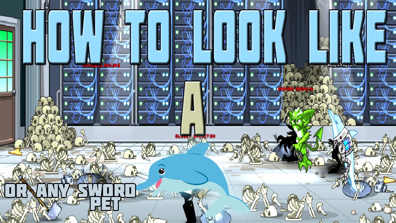 AQW How to Look Like a Dolphin or (Any Pet, Sword etc)