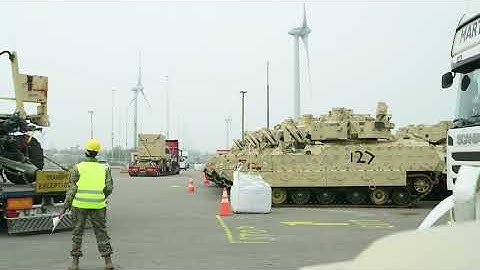 Atlantic Resolve Port Operation, The Netherlands (B-Roll)