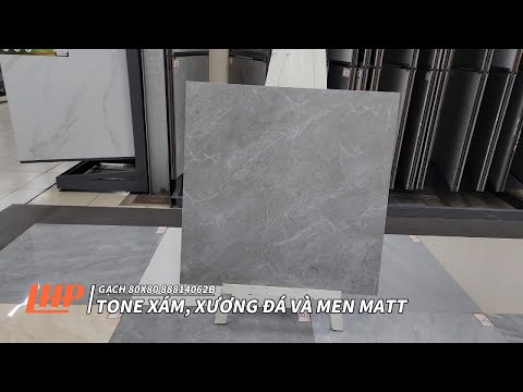 Gạch 80x80 88814062B tone xám, xương đá và men matt
