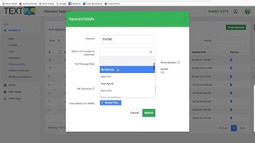 How to create a signup keyword with TextP2P