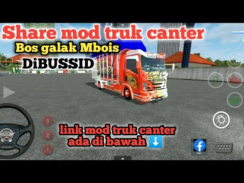 Share mod truk  canter bos  galak  versi BUSSID YouTube