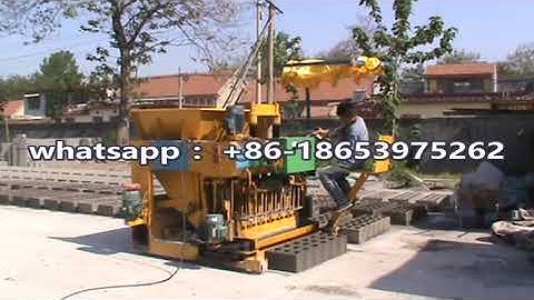 QMY6 25 mobile hollow paver solid movable block making machine,