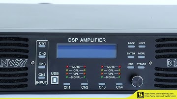 Sanway Audio D10Q 1000W 4CH DSP Digital Power Amplifier