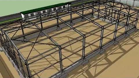 SketchUp Steel Warehouse From The Ground Up