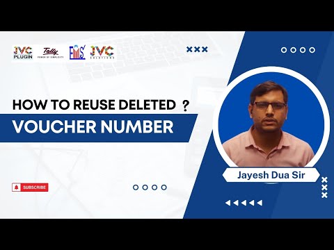 How to reuse Deleted Voucher Number - video from JVC Solutions