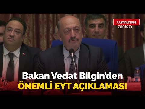 Bakan Vedat Bilgin'den bir EYT açıklaması daha: Kritik ayrıntıları tek tek anlattı