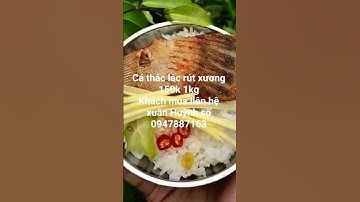 Cá thác lác rút xương