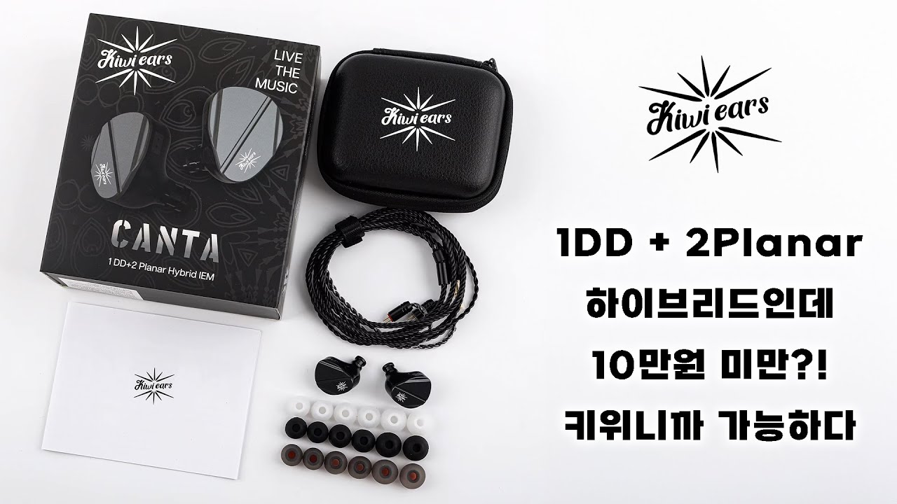 1DD + 2Planar 하이브리드인데 10만원 미만?! 키위니까 가능하다 | Kiwi Ears Canta