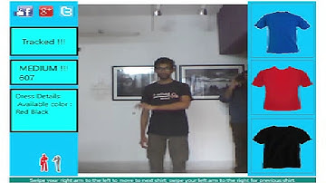 Design and Implementation of a Magic Mirror using Kinect   YouTube