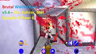 Brutal Wolfenstein 3D V5.6 Episode 3 Level 6 [100% EVERYTHING] - All Secrets / 2k 1440p 60 FPS /
