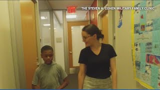 Backpack giveaway for military and veteran families