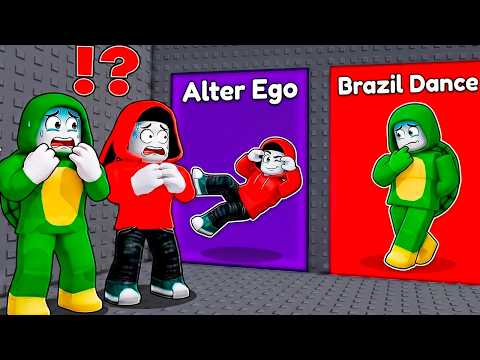 JJ and Mikey WOULD YOU RATHER: EMOTE TESTING Tower?! - Roblox
