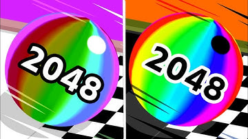 Ball Run 2048 vs  Reverse Video Ball Colour Run walkthrough , iOS Android New Update ( part : 17 )