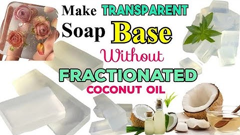How To Make  Transparent Glycerine Soap Base Without Fractionated Coconut Oil/ Just 5 Ingredients..