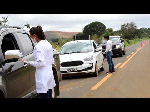 Tapira instala barreira sanitária na entrada da cidade