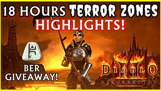 Diablo 2 Resurrected Ladder Season 3  18 Hours of Terror Zones Highlights (GODLY DROP)